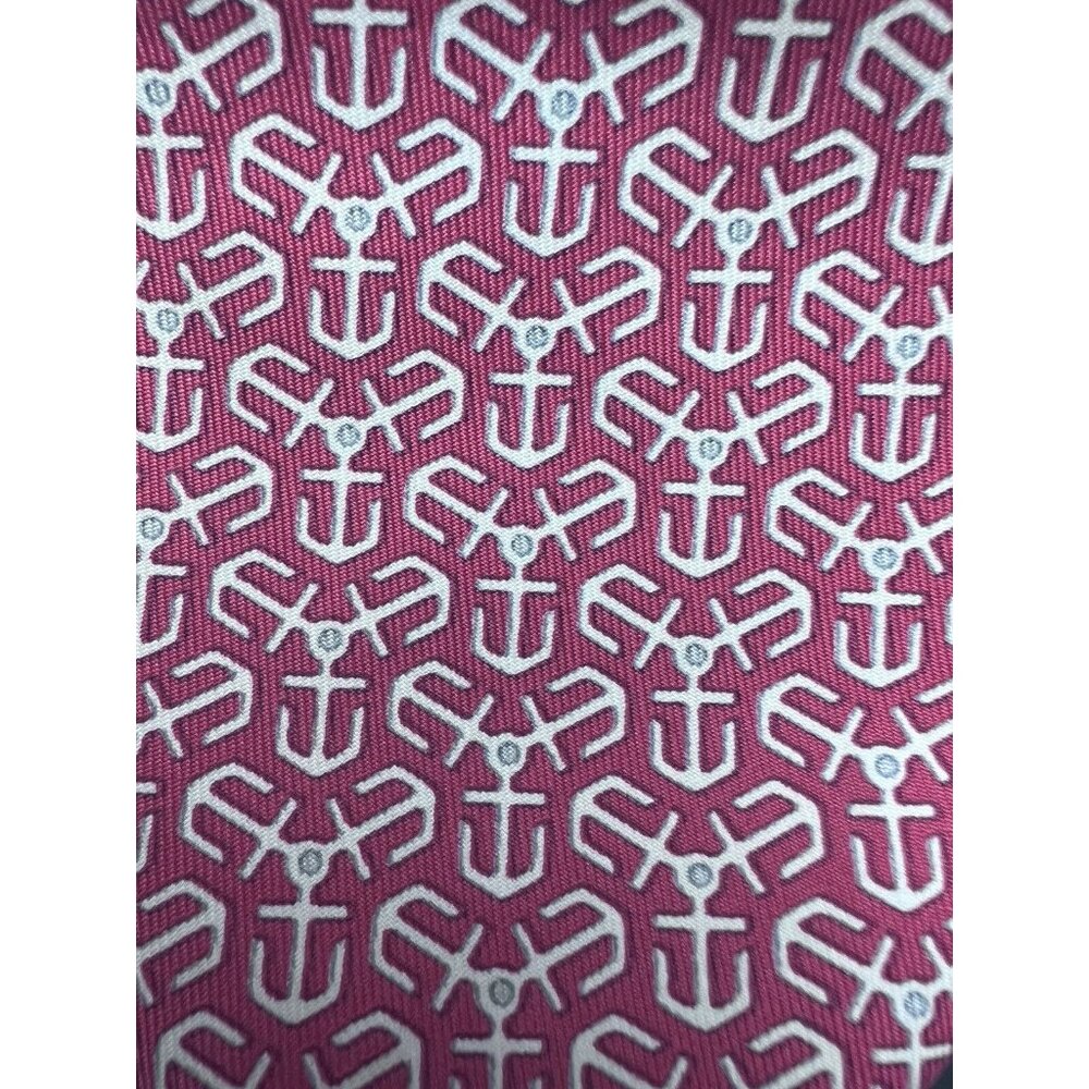 HERMES PARIS (7128 FA)  MEN'S TIE  100%  SILK MADE IN FRANCE - Picture 6 of 6